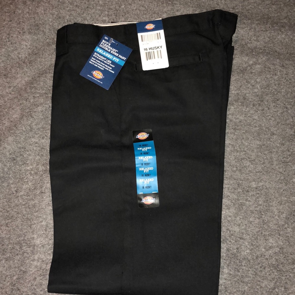 Boys Dickies dress pant, uniform style, 16 Husky